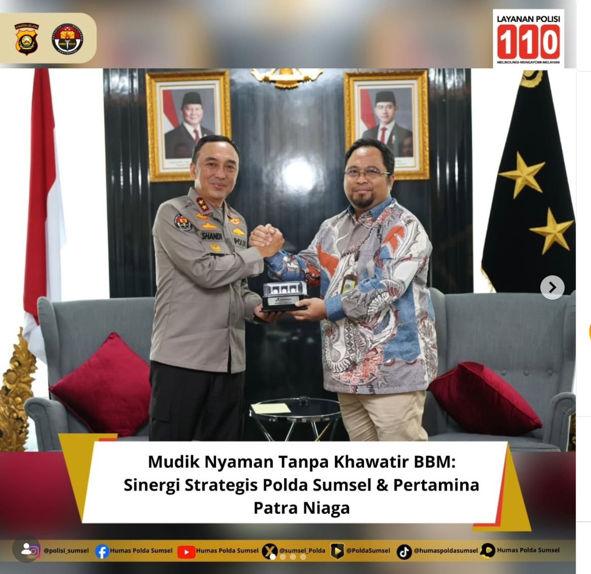 Mudik Nyaman Tanpa Khawatir BBM: Sinergi Strategis Polda Sumsel & Pertamina Patra Niaga